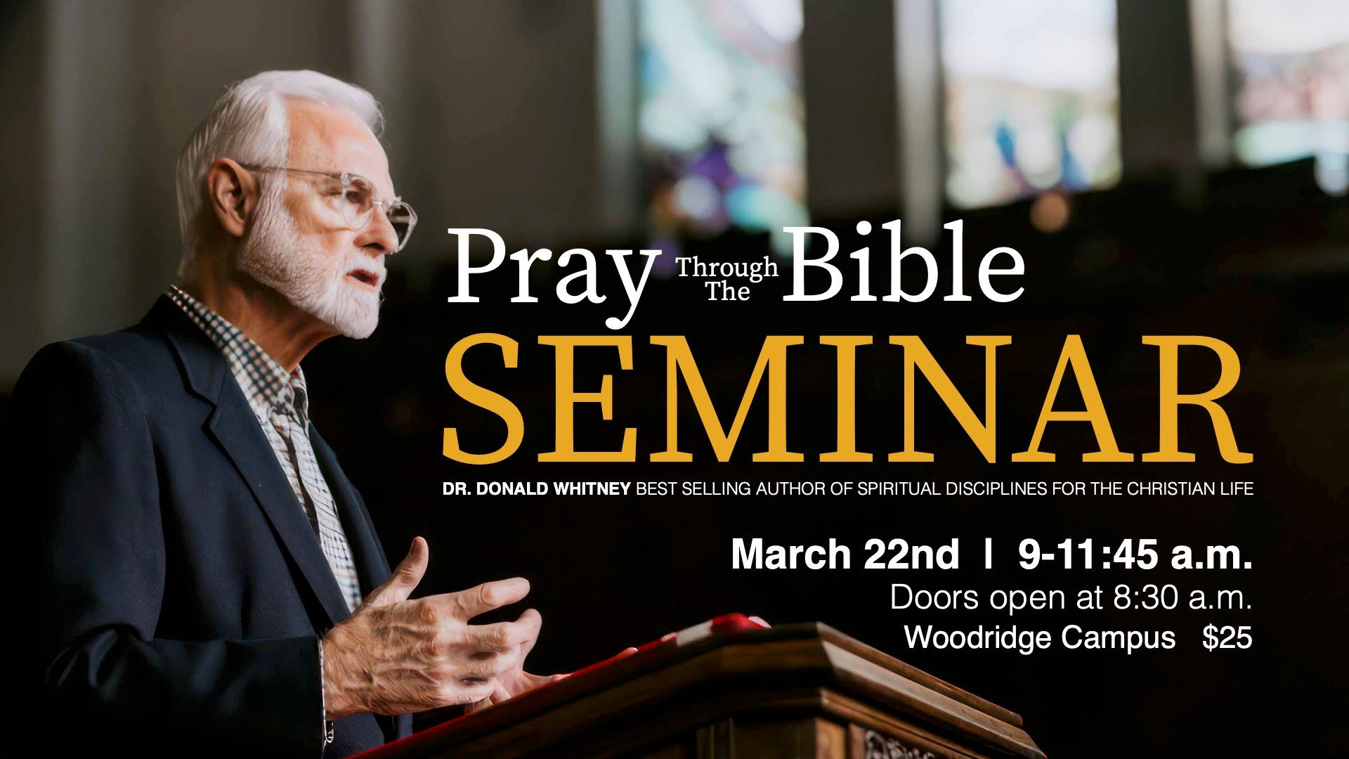 Pray thru the bible Seminar